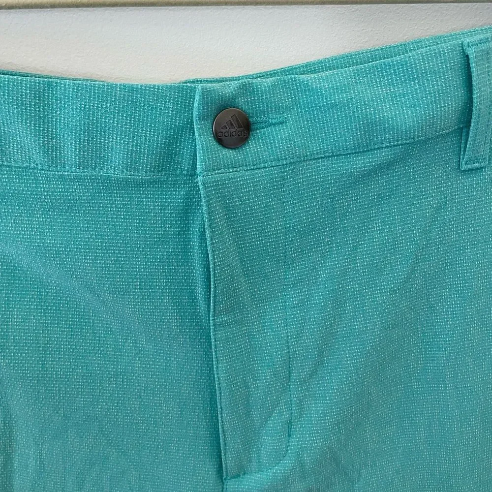 Adidas Shorts Golf Crosshatch Men’s Size 40 Semi Mint Green Performance NWT